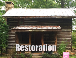 Historic Log Cabin Restoration  Dade County, Georgia
